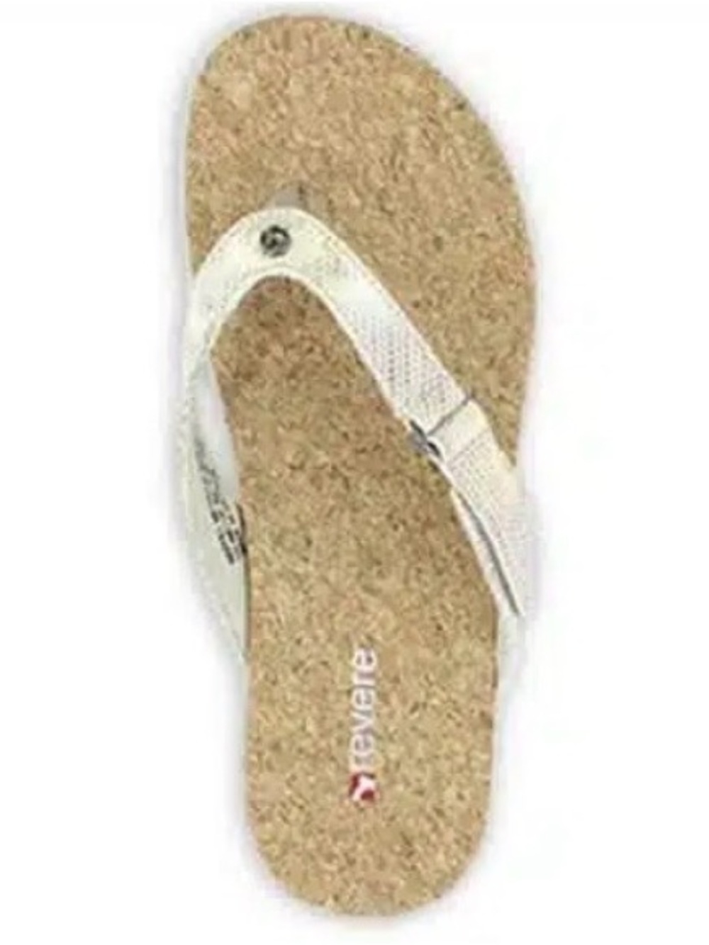 REVERE Napoli Metallic Gold Orthopedic Thong Sandal 7 Comfortcore
